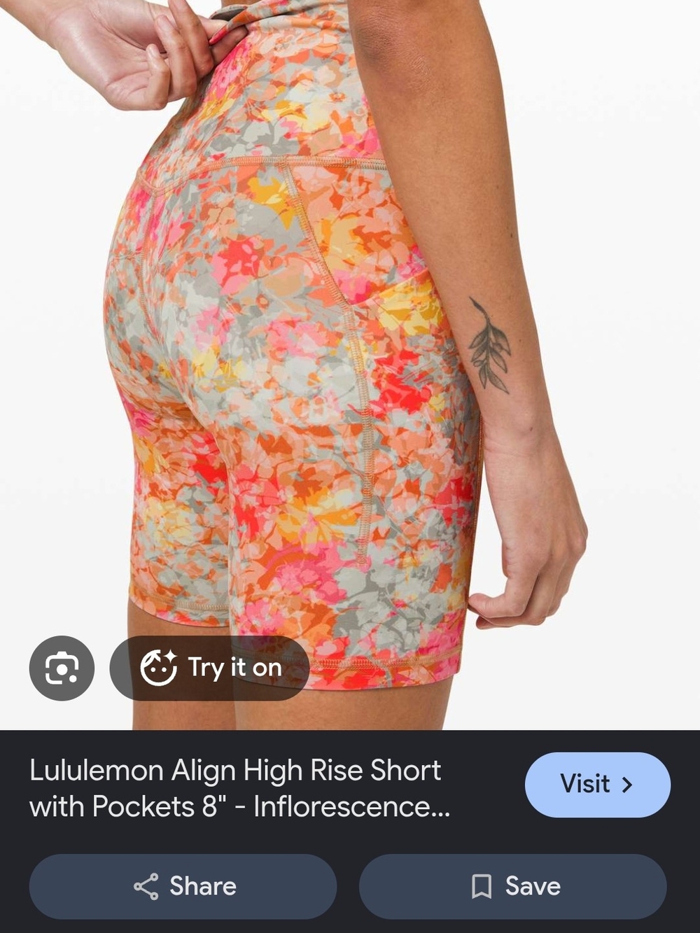 Lululemon Align High Rise Shorts with Pockets